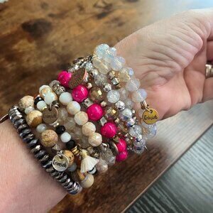 Rustic Cuff and Erimish Bracelets Mystery Jewelry Jar- Value $100's of dollars